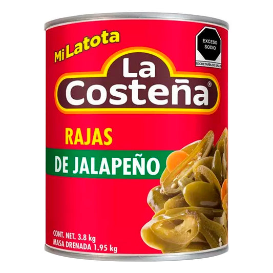 Chiles La Costeña En Rajas 3.8 KGS