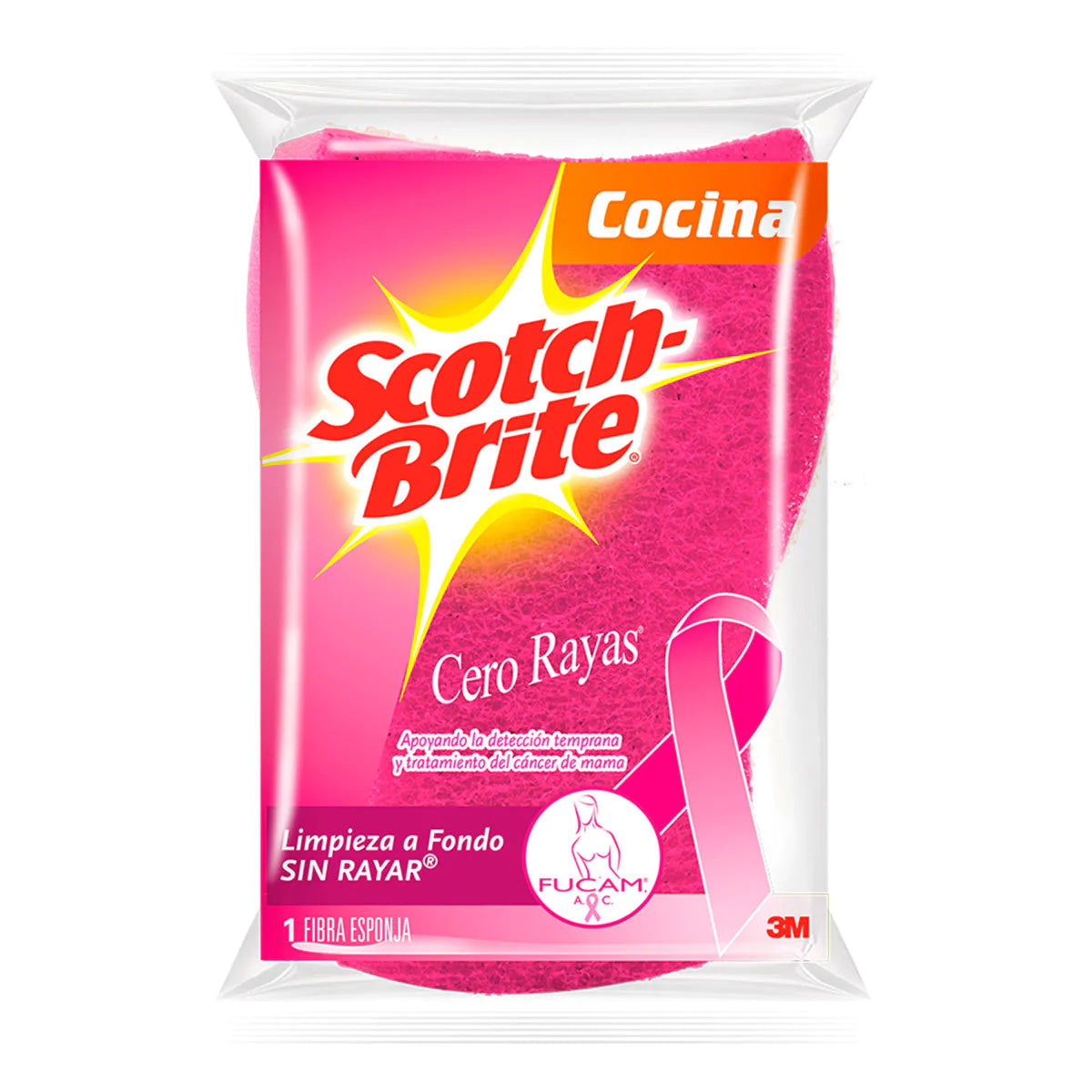 Fibra Scotch Bri Cero Rayas Rosa Med 1 PZS