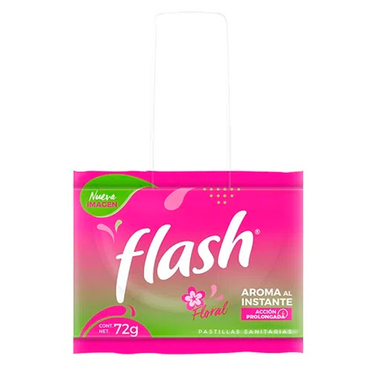 Pastilla Sanitaria Flash Floral Con Gancho 72 GRS