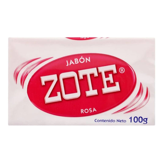 Jabón En Barra Zote Rosa 100 GRS