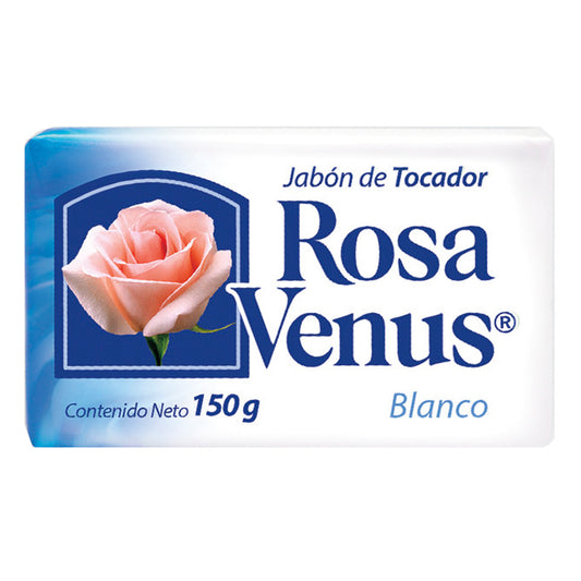 Jabón De Tocador Rosa Venus Blanco 150 GRS