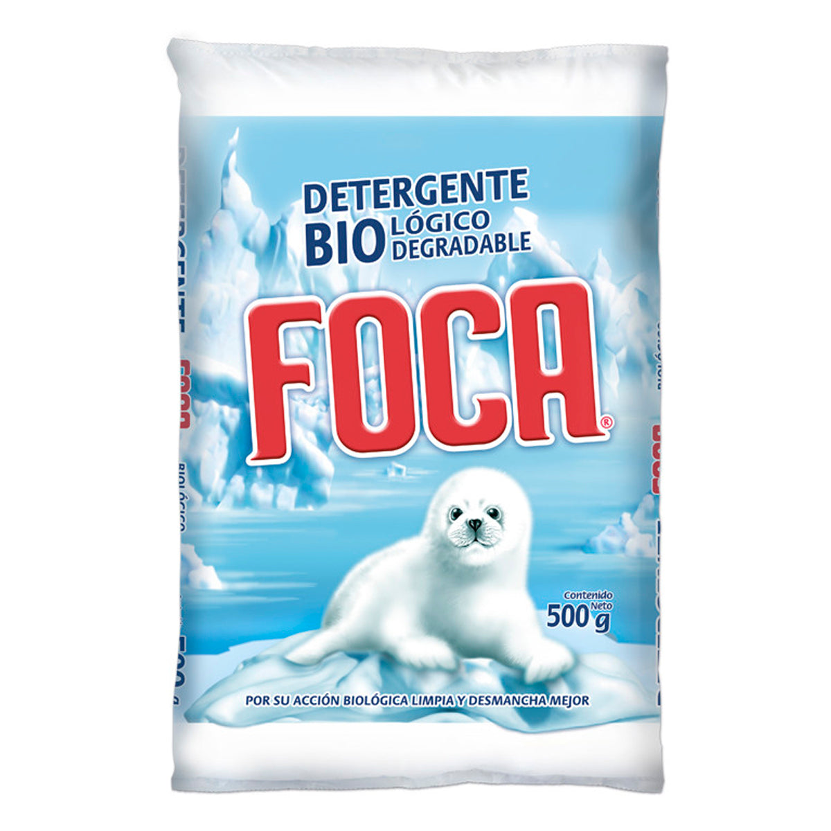 Detergente En Polvo Foca 500 GRS