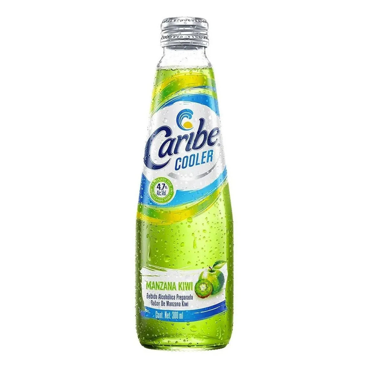 Bebida Caribe Cooler Manzana Verde Y Kiwi 300 MLL