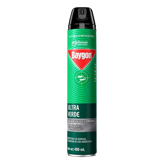 Insecticida  Baygon Ultra Verde Aerosol 400 MLL