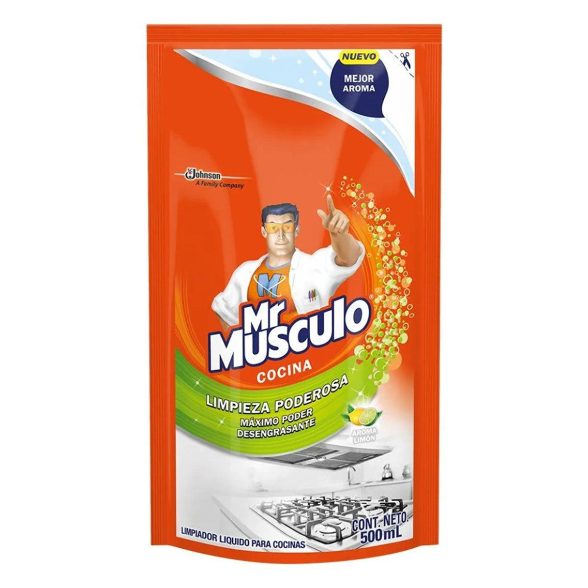 Limpiador Mr. Musculo Cocina Naranja Doypack 500 MLL