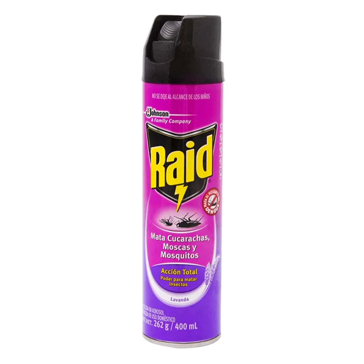 Insecticida Raid Max Acción Total Lavanda Floral 400 MLL – Basicos