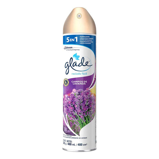 Aromatizante Glade Aerosol Campos Lavanda 400 MLL