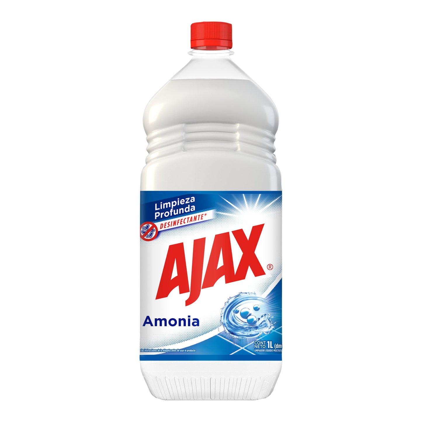 Limpiador Líquido Ajax Amonia, 1 l