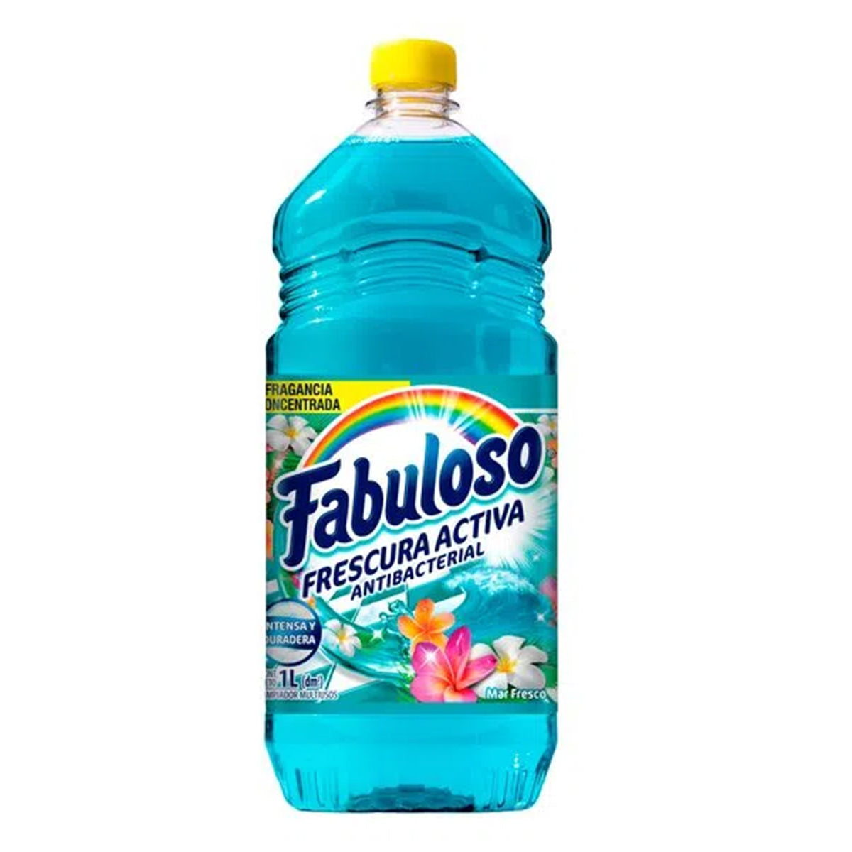 Limpiador Líquido Multiusos Fabuloso Frescura Activa Antibacterial Mar Fresco de 1 l