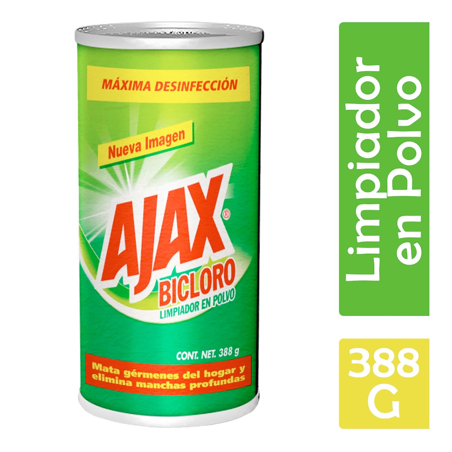 Limpiador en Polvo Ajax Bicloro de 388 g