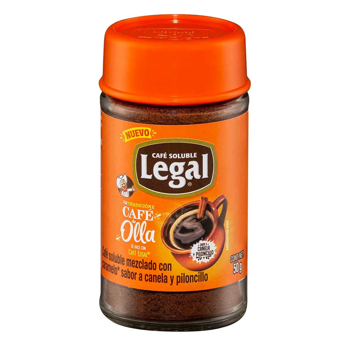 Café Soluble Legal De Olla Piloncillo Canela 50 GRS