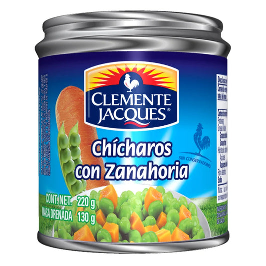 Chicharos Con Zanahoria Clemete Jacques 220 GRS