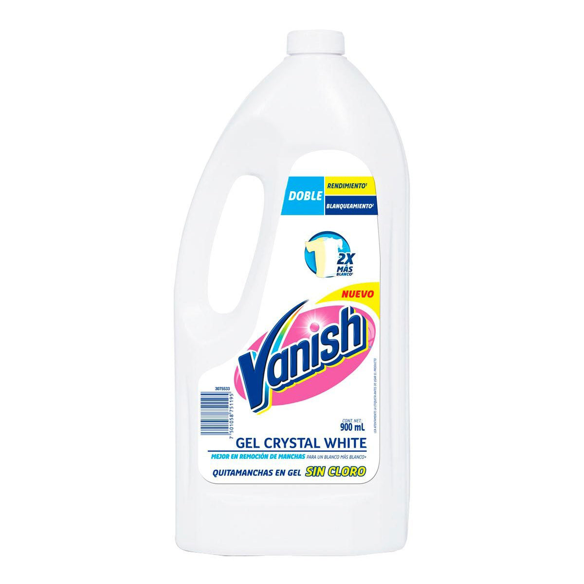 Blanqueador Líquido Vanish Blanco 900 MLL