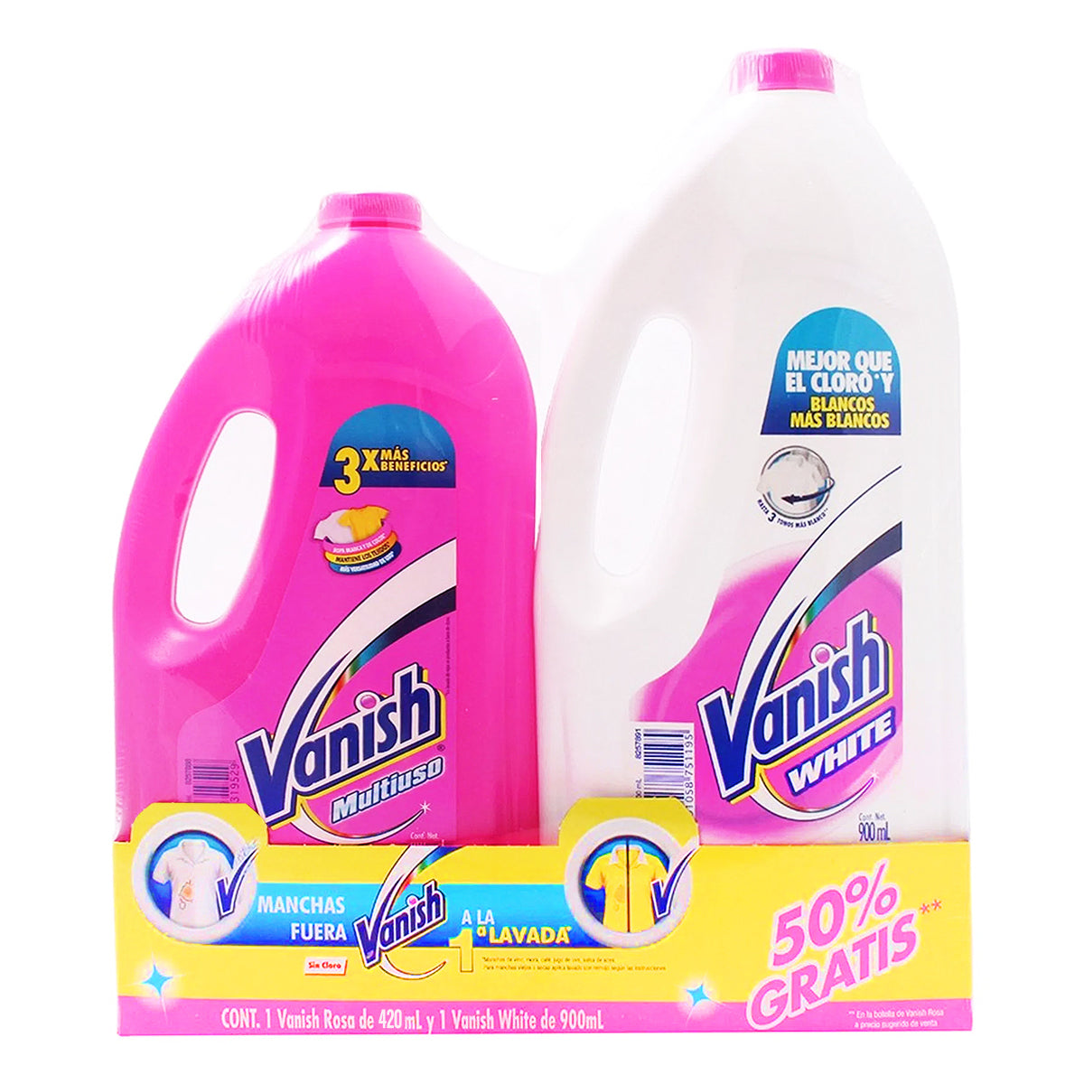 Blanqueador Vanish Mix Gel Rosa +Blanco 925 MLL