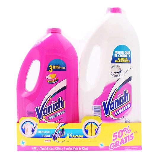 Blanqueador Vanish Mix Gel Rosa +Blanco 925 MLL