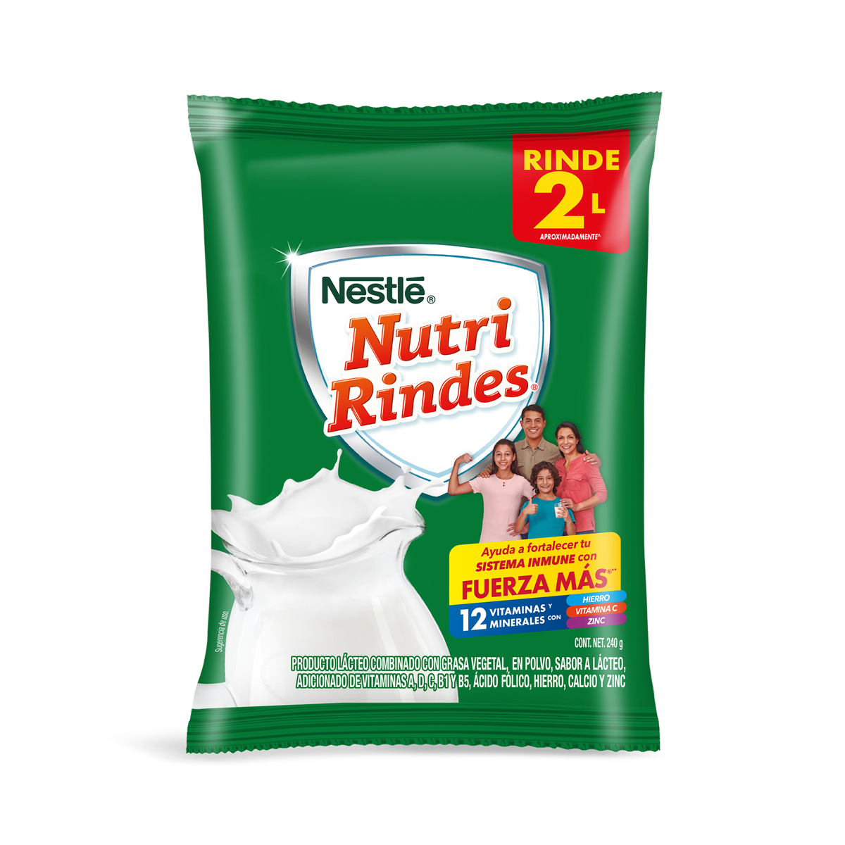 Producto Lácteo Combinado con Grasa Vegetal Nutri Rindes 240g