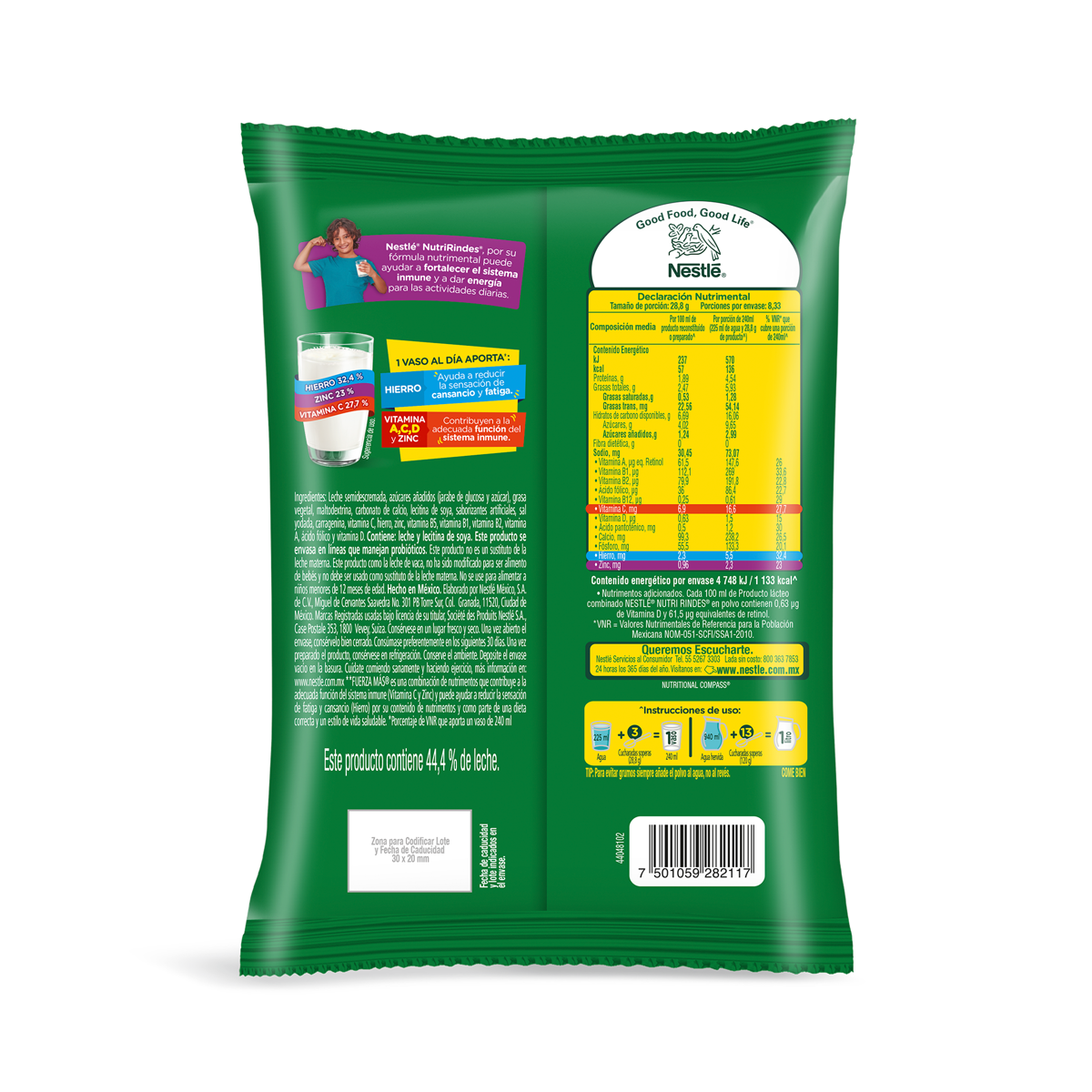 Producto Lácteo Combinado con Grasa Vegetal Nutri Rindes 240g