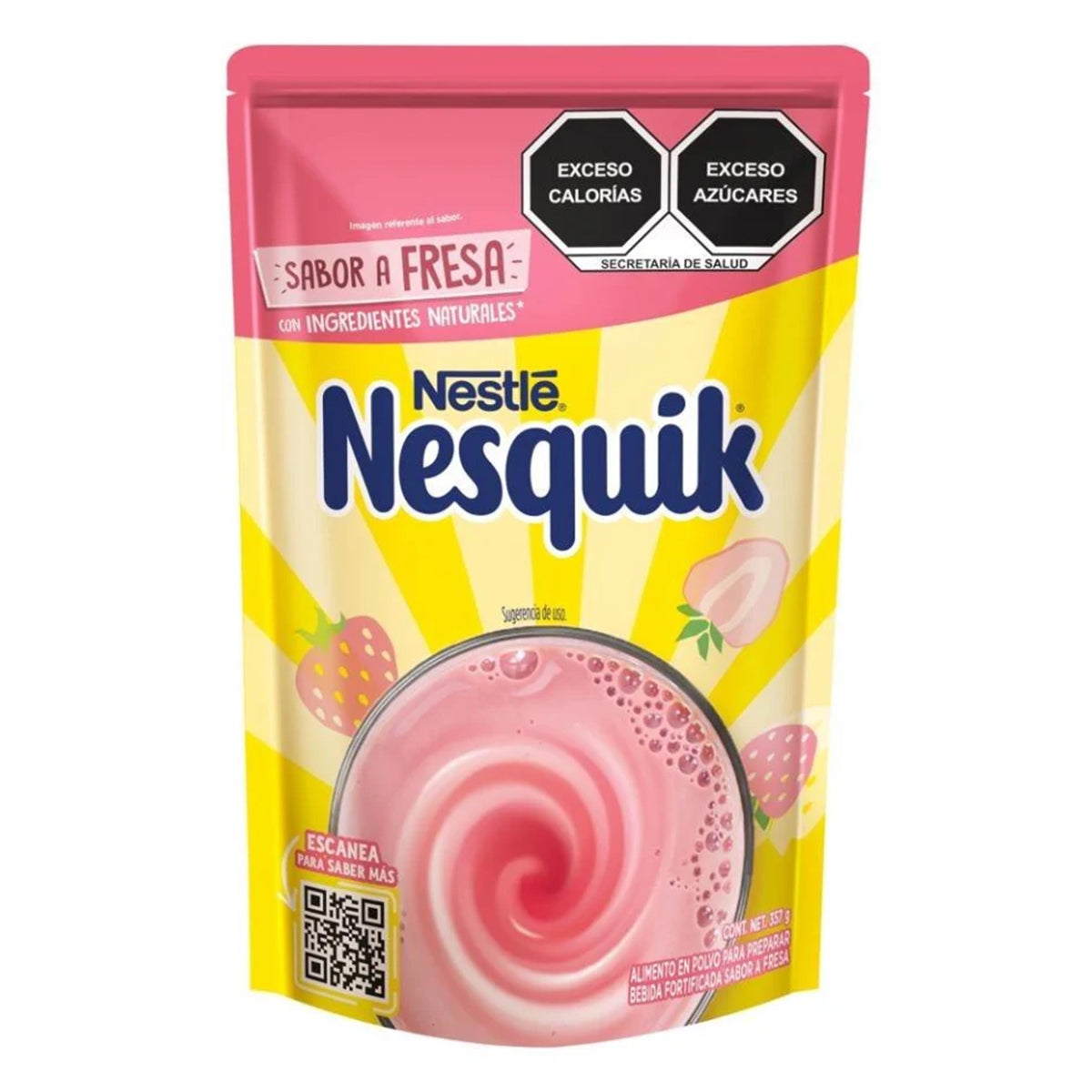 Alimento en Polvo Nesquik Sabor Fresa 357g