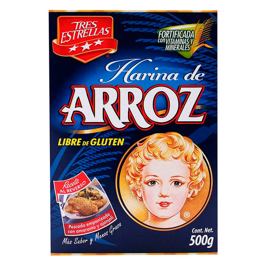 Harina De Arroz 3 Estrellas 500 GRS