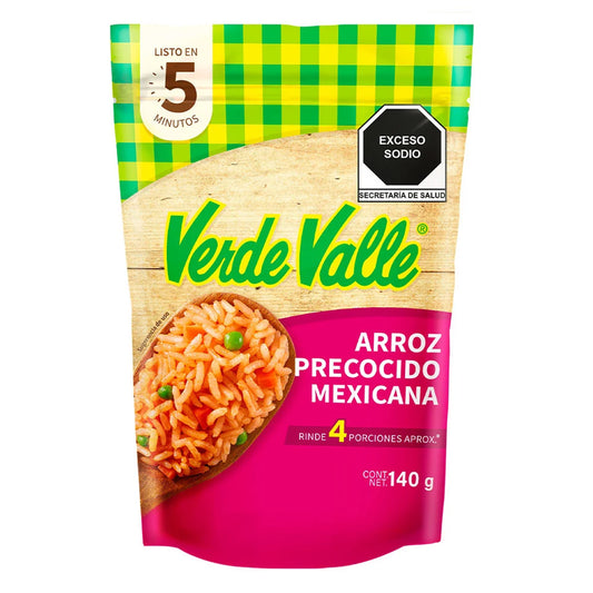 Arroz Verde Valle Precocido A La Mexicana 140 GRS