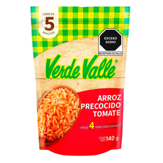 Arroz Verde Valle Precocido Con Tomate 140 GRS