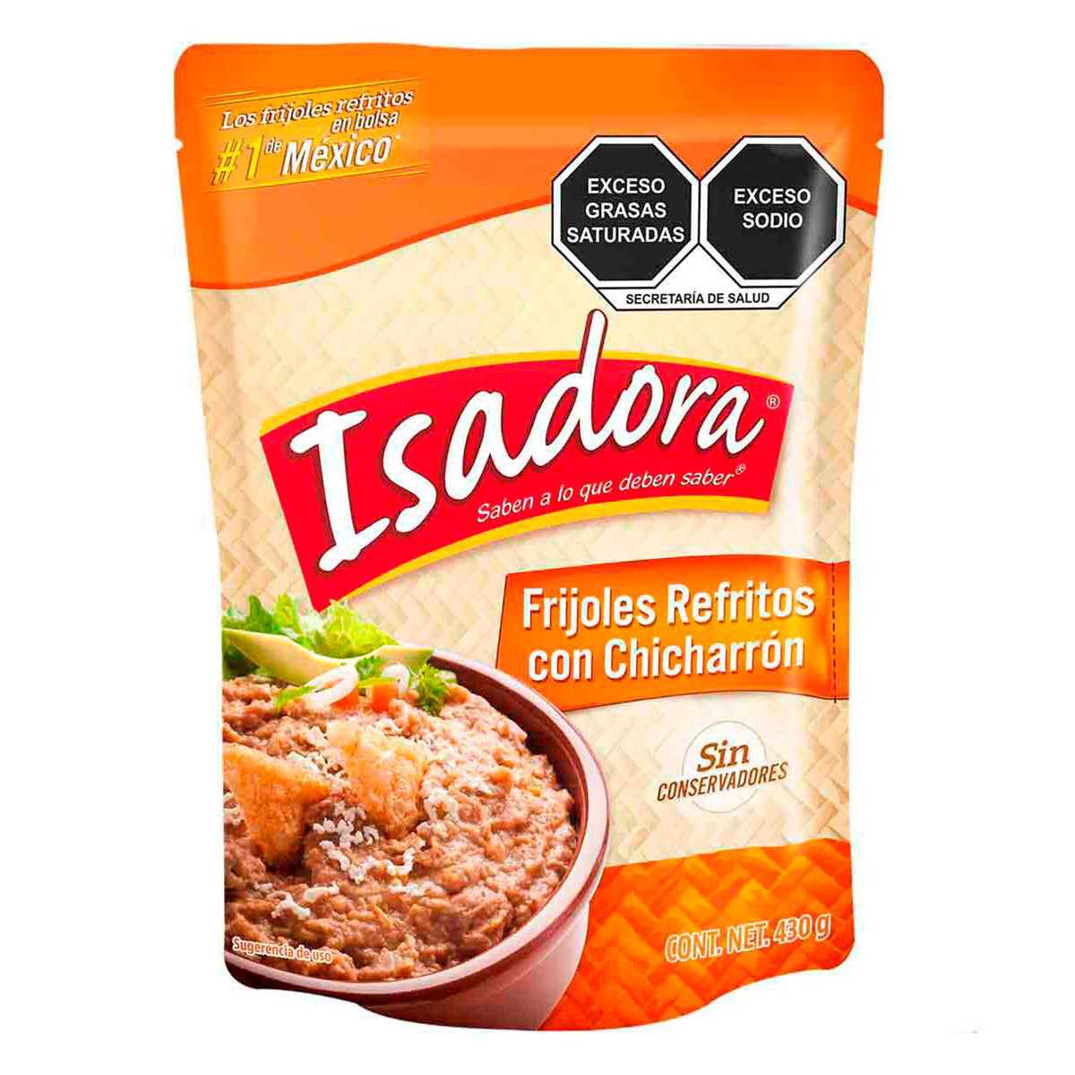 Frijol Isadora Refritos Con Chicharron 430 GRS