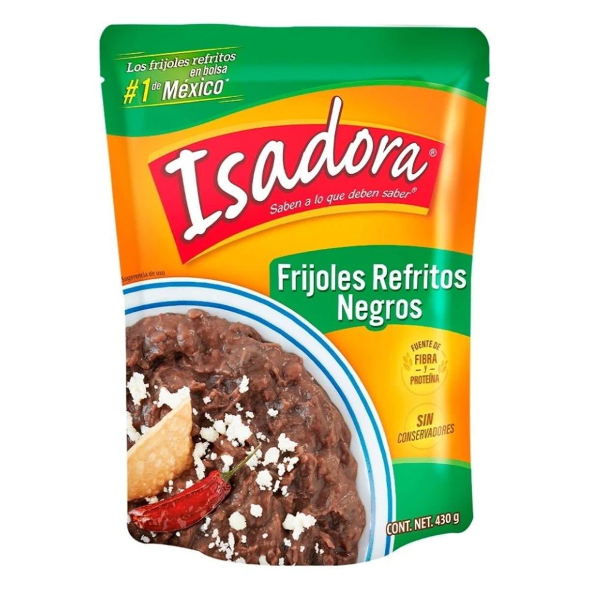 Frijoles Isadora Negros Refritos 430 GRS