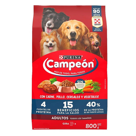 Alimento Para Perro Campeon Adulto 800 GRS