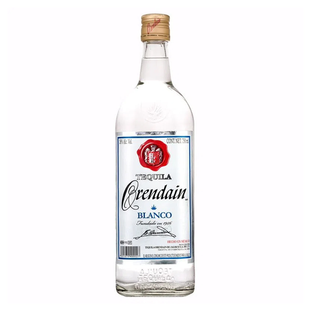 Tequila Orendain Blanco 1 LTS