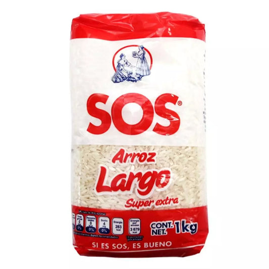 Arroz Sos Largo Super Extra Rojo 1 KGS