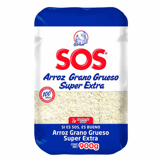 Arroz Sos Grueso Super Extra Azul 900 GRS