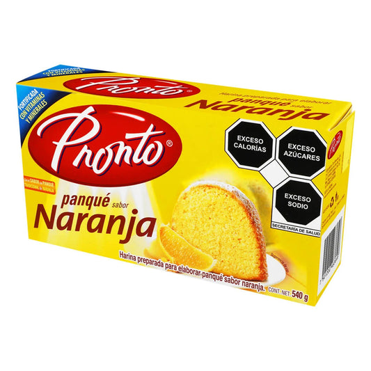 Harina Para Pastel Pronto Naranja 540 GRS