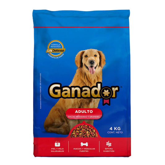 Alimento Para Perro Ganador Original Adulto Razas Mediana Y Grande 4 KGS