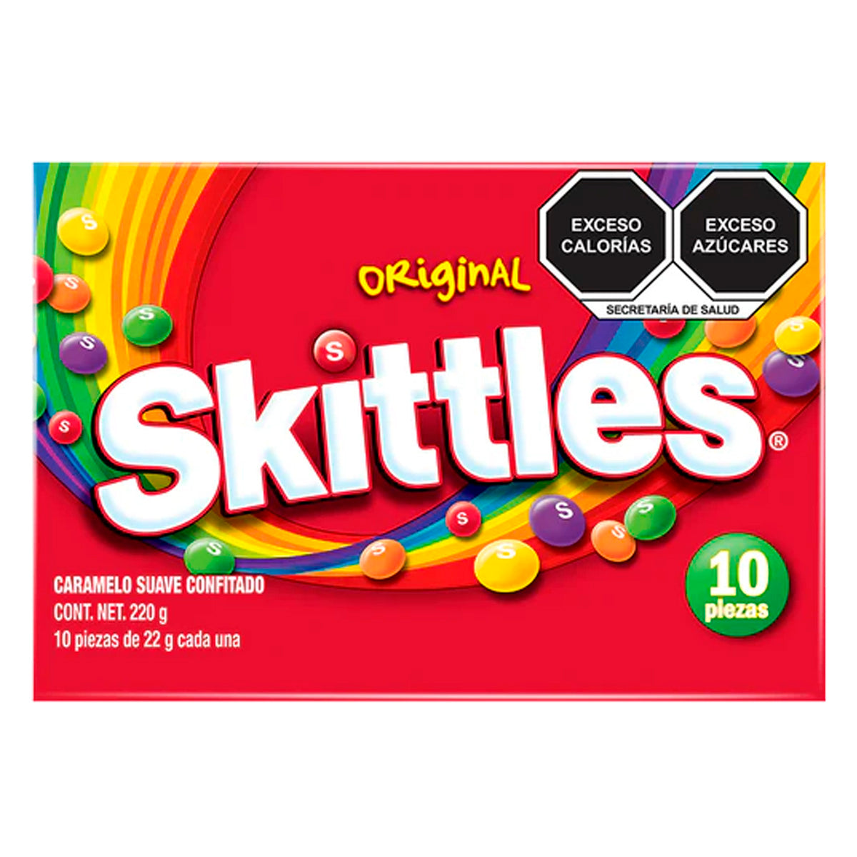 Pastillas Skittles Original 10 Pzas 22 GRS