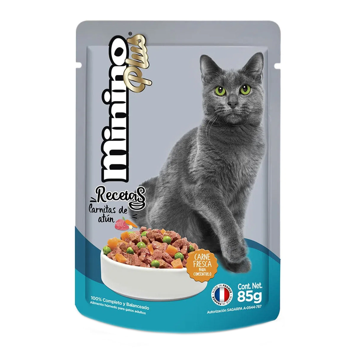 Alimento Para Gato Ganador Minino Plus Carnitas De Atun 85 GRS