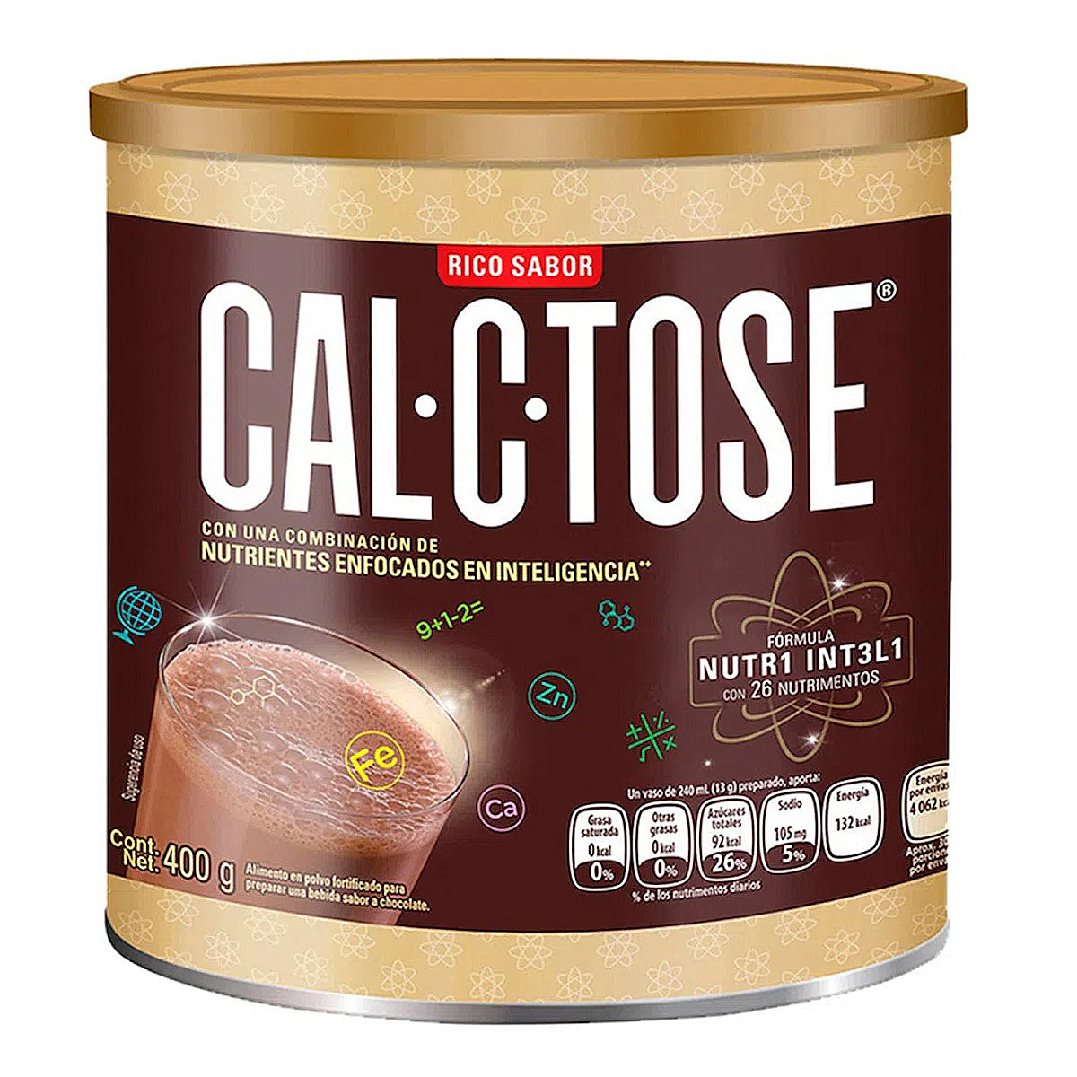 Chocolate Cal-C-Tose Lata 400 GRS