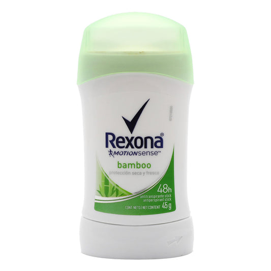 Desodorante Rexona Bamboo En Barra Para Mujer 45 GRS