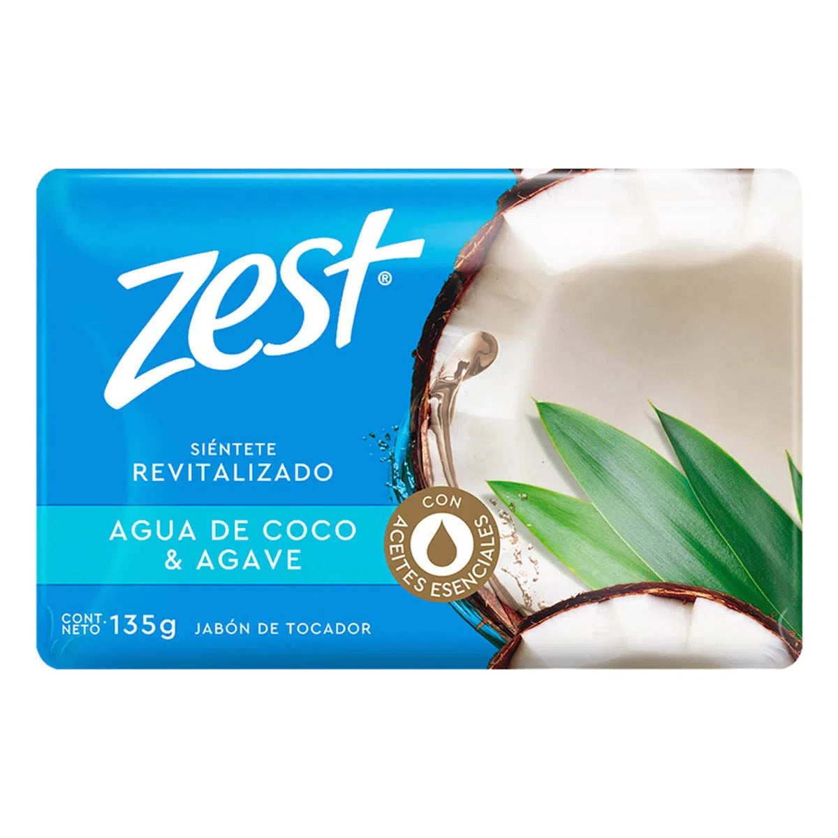 Jabon De Tocador Zest Agua De Coco 135 GRS