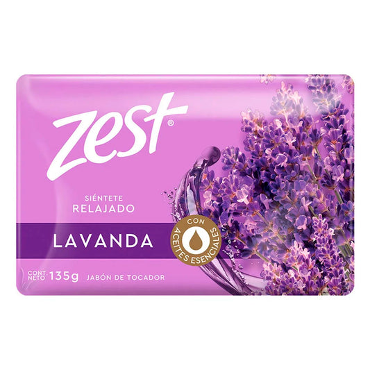 Jabon De Tocador Zest Lavanda 135 GRS