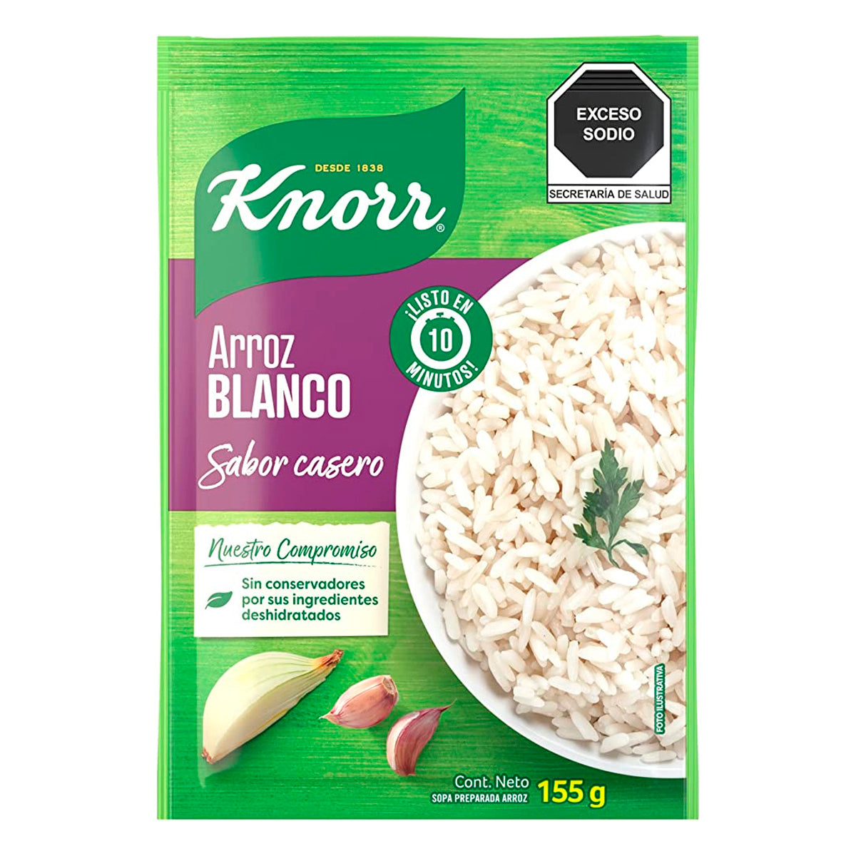 Sopa Knorr Arroz Blanco 155 GRS