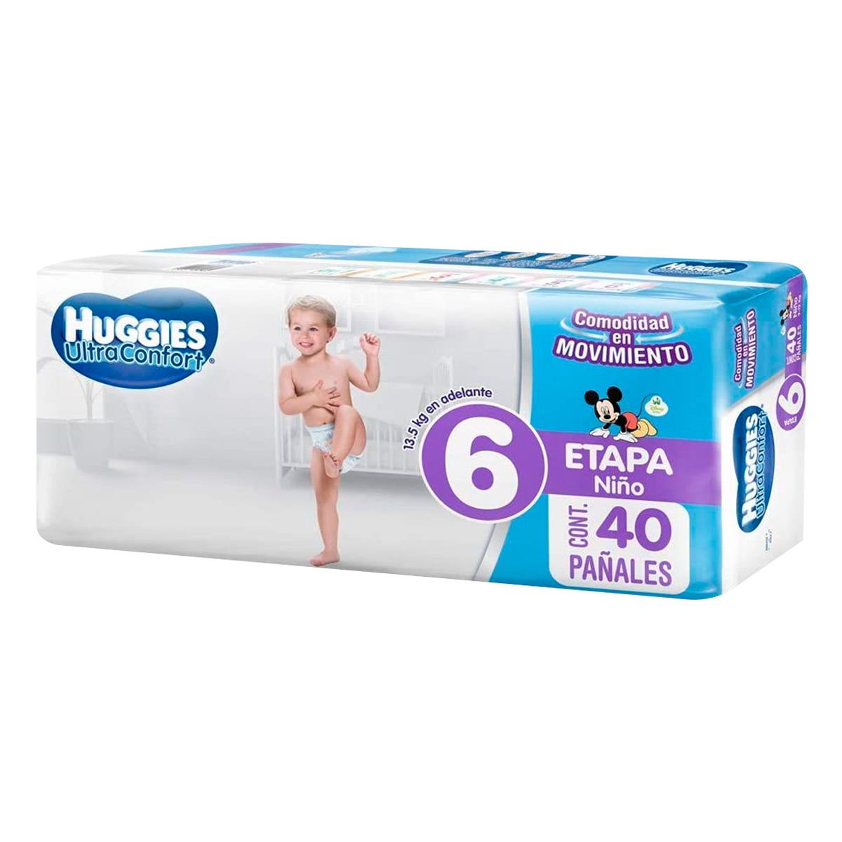 Pañal Huggies Ultraconfort Etapa 6 Para Niño 40 PZS