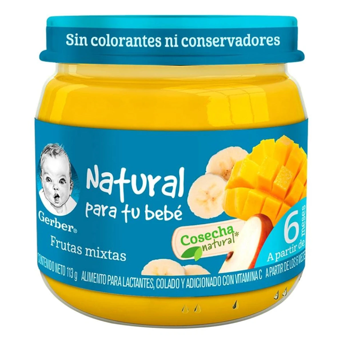 Papilla Gerber Cosecha Natural Frutas Mixtas 100g