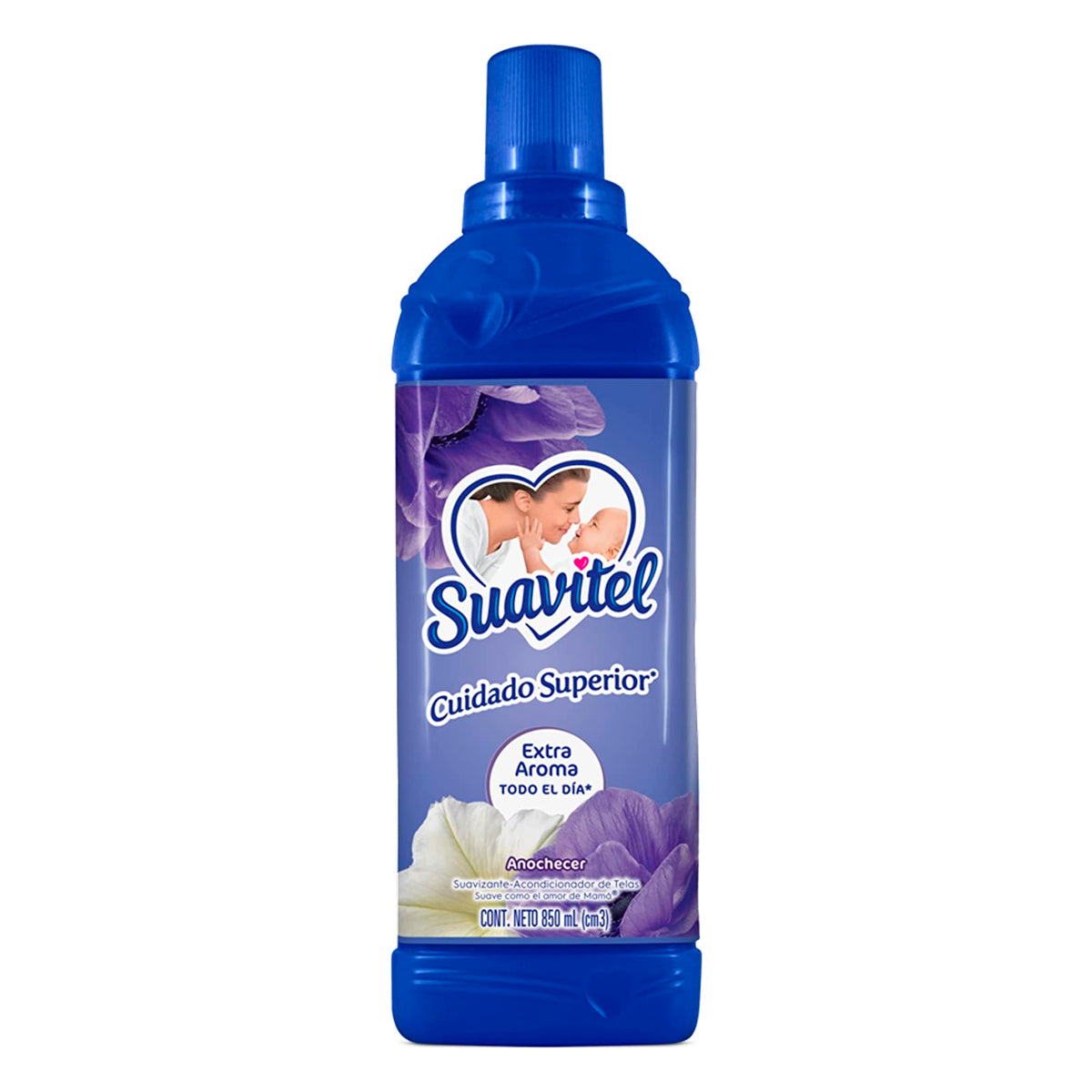 Suavizante Acondicionador de Telas Suavitel Cuidado Superior Anochecer de 850 ml