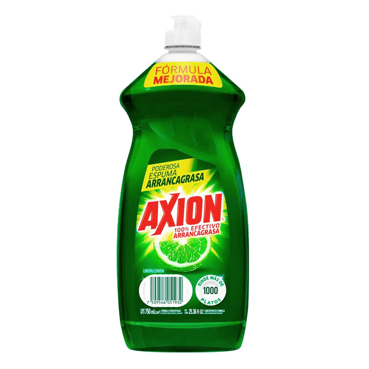 Lavatrastes Líquido Axion Limón 750 ml