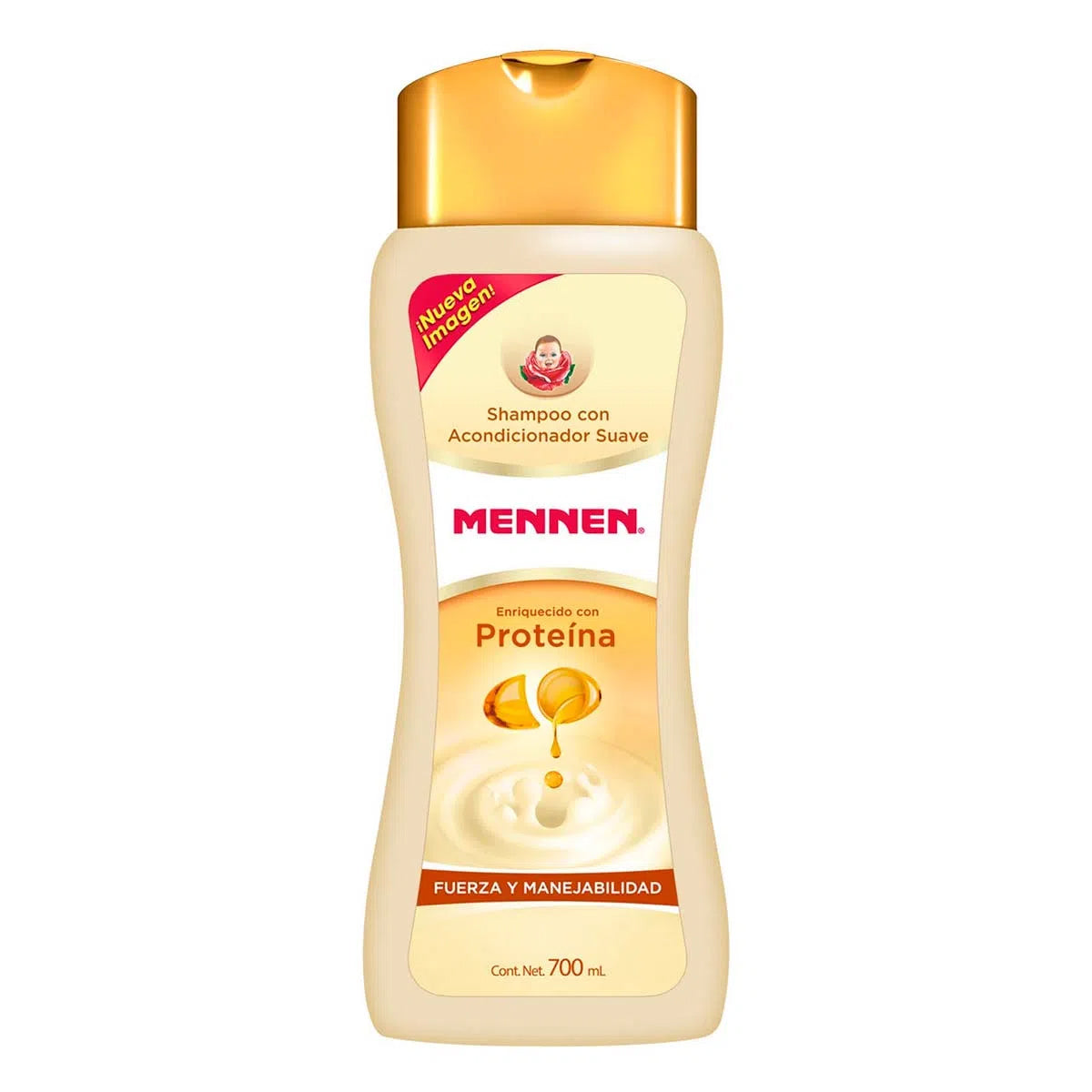 Shampoo con Acondicionador Mennen Fuerza y Manejabilidad, 700 ml