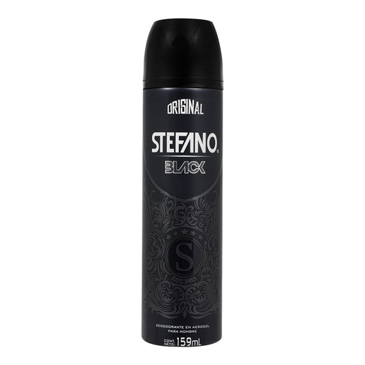 Desodorante Stefano Black Aerosol 159 ml