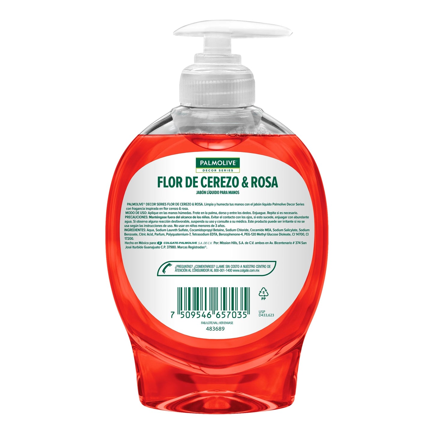 Jabón líquido para Manos Palmolive Decor Series Flor de Cerezo 221 ml