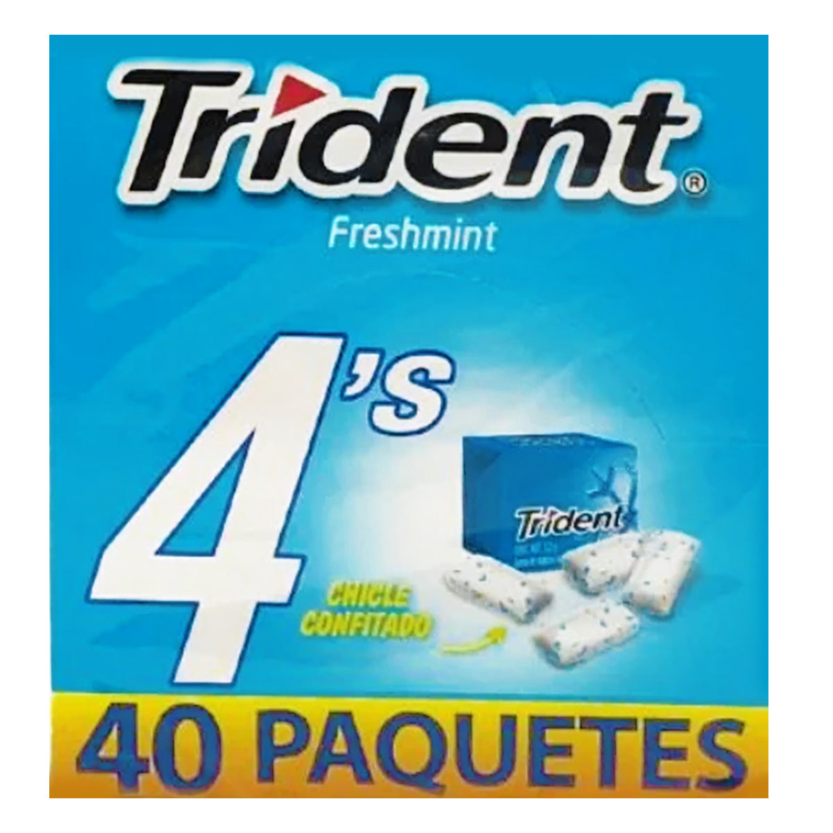 Exhibidor Chicle Trident 4'S Fresmint 40 PZS