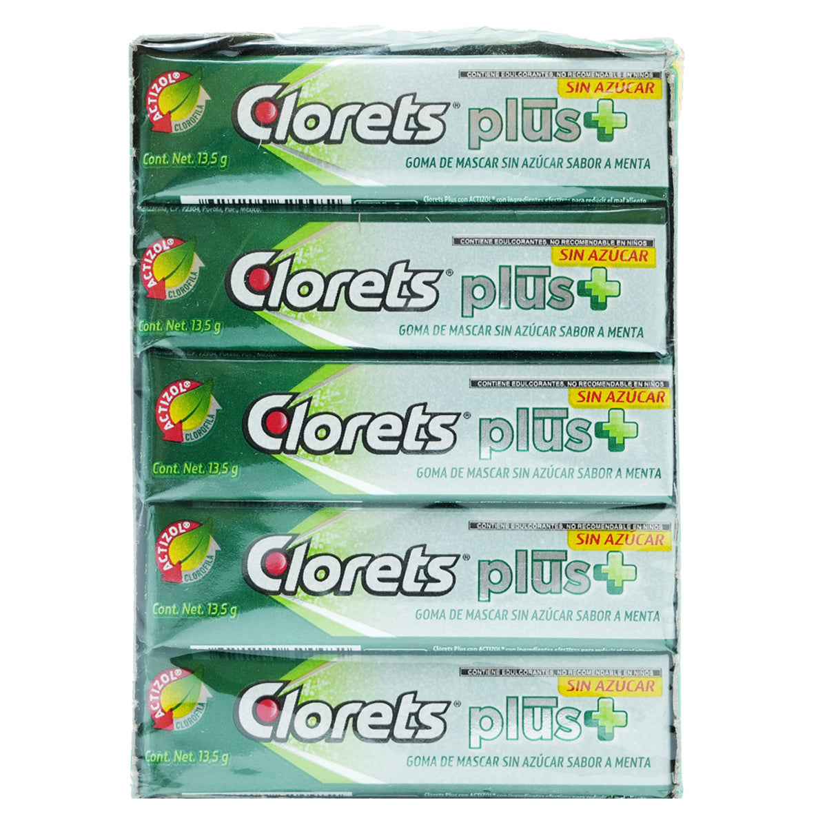 Chicles Clorets Plus Sin Azúcar 20 PZS