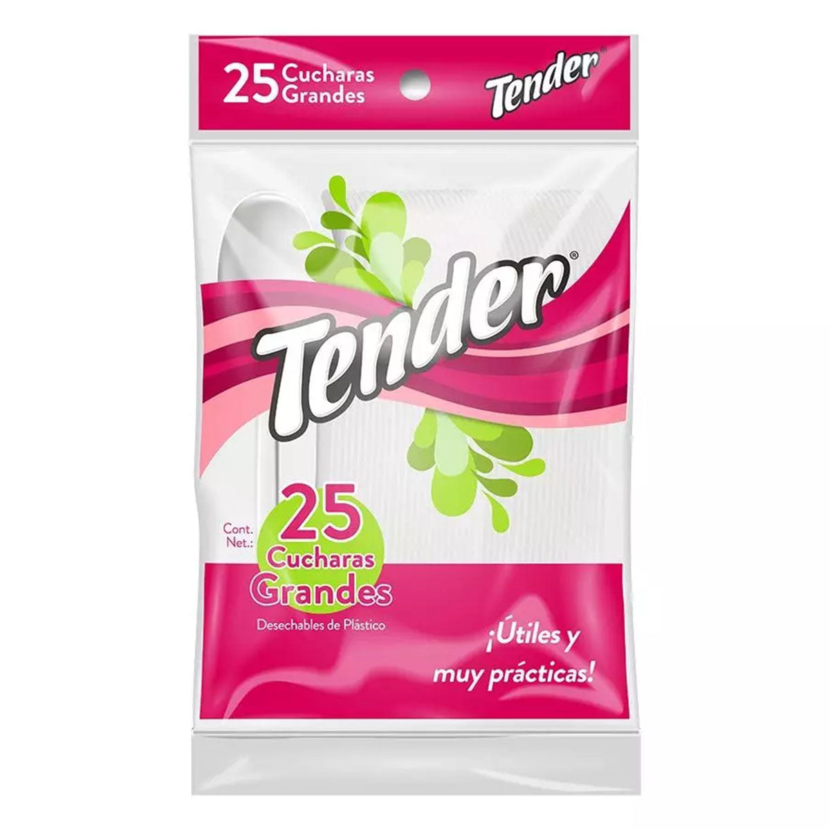 Cuchara Desechable Tender Grande 25 PZS